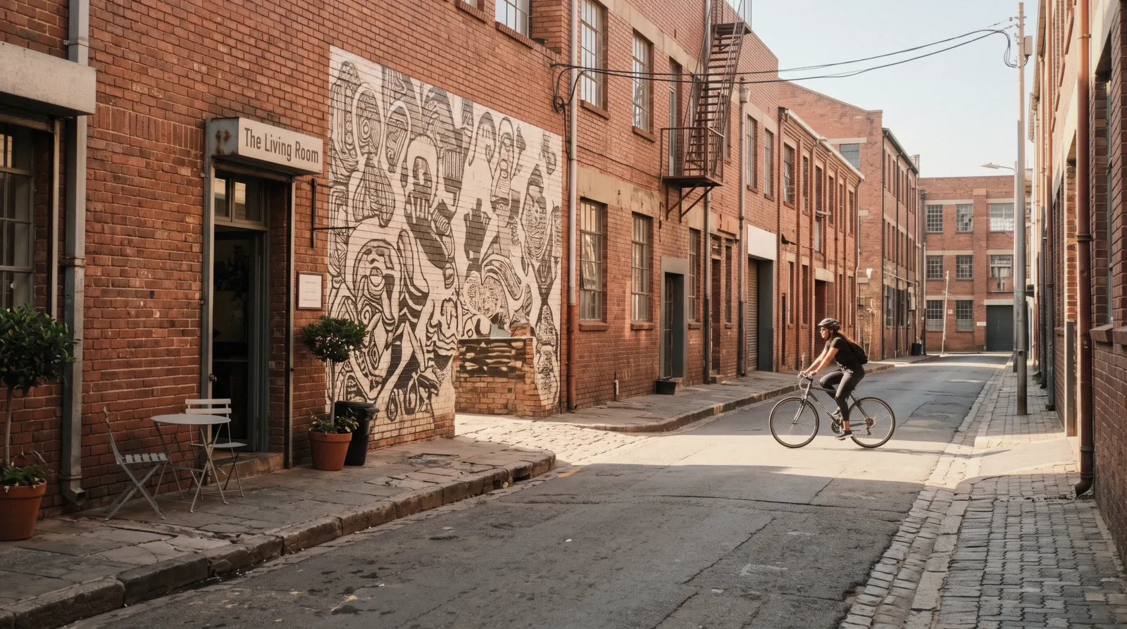 Maboneng street in morning light