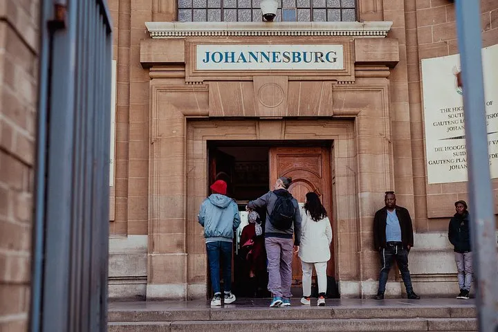 Johannesburg city centre architecture during a guided walking tour