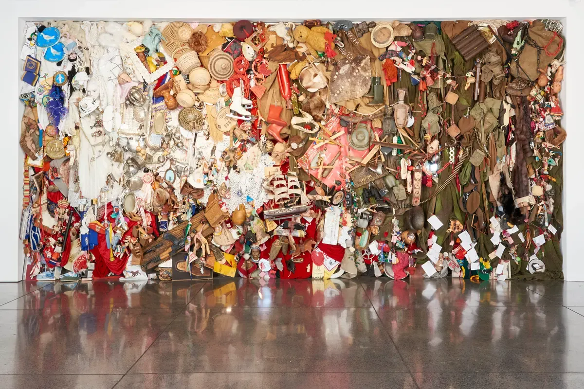 An art installation inside the Wits Art Museum in Braamfontein, Johannesburg